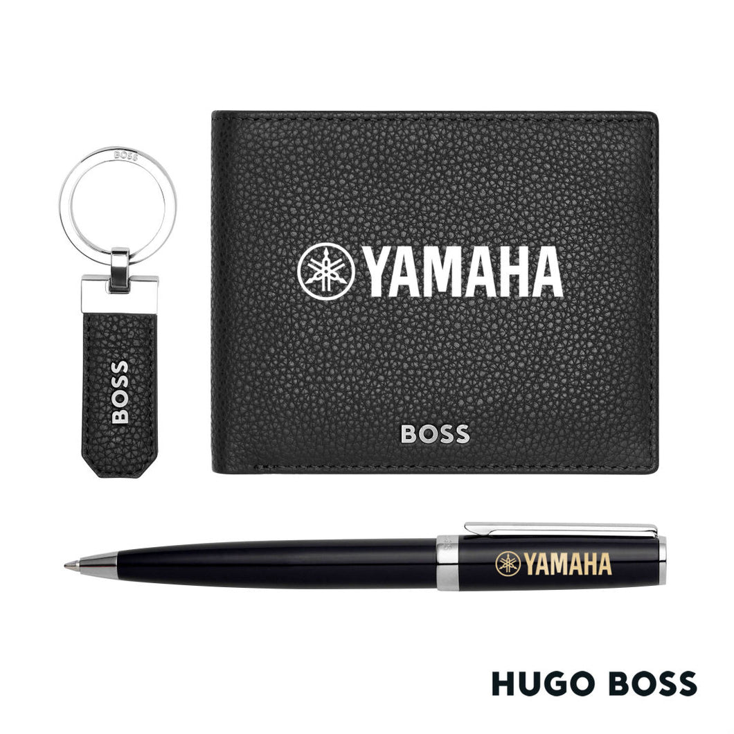 Hugo Boss® Ballpoint Pen, Key Ring & Wallet Set