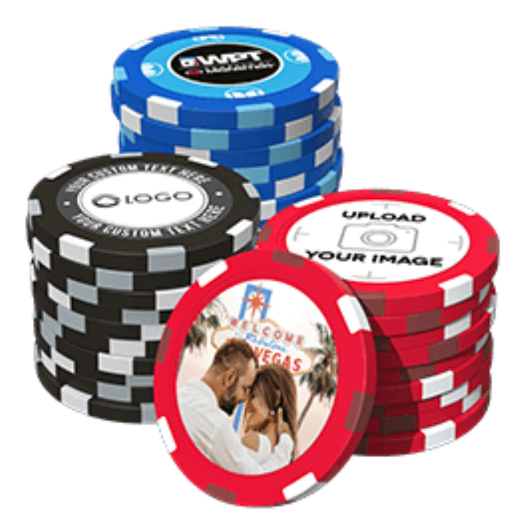 12 Stripe Exclusive Custom Poker Chips